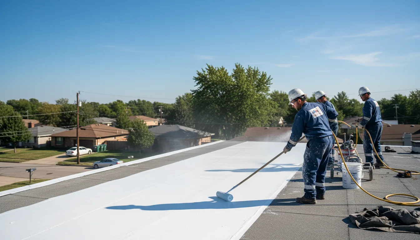 Commercial roof coating in Cedarbluff, MS near me